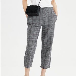American Eagle Cropped Plaid Pants